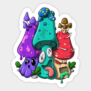 Mushroomed Out! Sticker